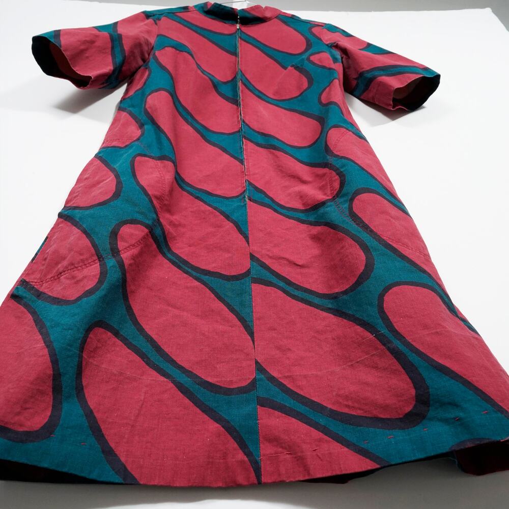 Vintage 1960s Marimekko Mod Op Art Cotton Shift Dress – Size 36 (S) - Picture 11 of 11